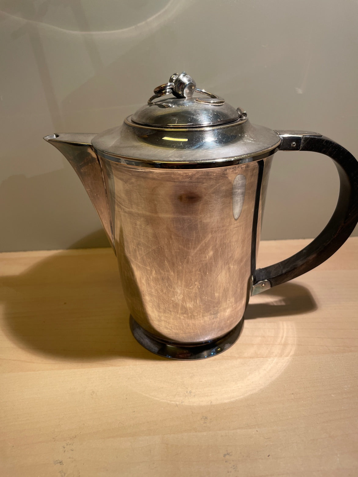 Kaffekande af sølvplet